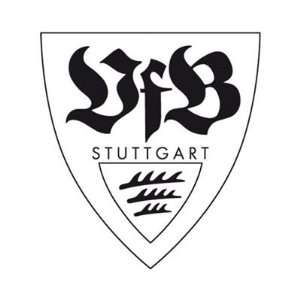 alenio 9920   alenio Wandtattoo   VfB Stuttgart Logo schwarz, 40x40 cm