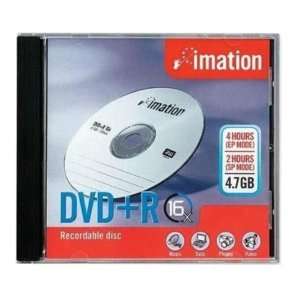  Imation DVD+R (4.7 GB) (16x) Branded With Standard Jewel 