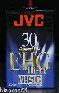    *** UNE CASSETTE JVC VHS C EHG30 Hi Fi   NEUVE