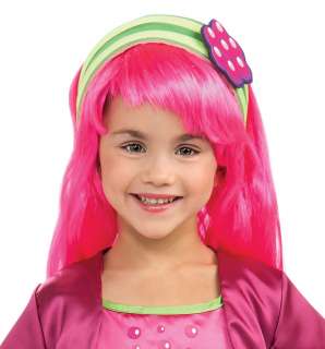 Girls Raspberry Tart Wig   Strawberry Shortcake Costume Accessories