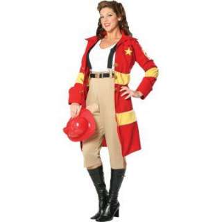 Fire Belle Plus Adult Costume   Includes Jacket, top, capri pants 