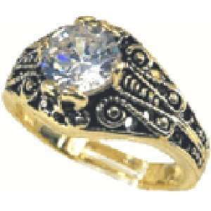 W 731 Ladies Solitaire Round Cut 1 Carat Stone Ring with Cubic 