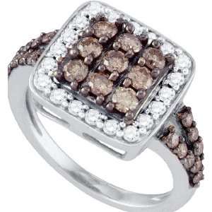 Irresistible Ring Beautifully Designed in 10K White Gold, Ornate with 