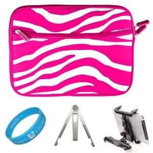  Pink Zebra Durable Neoprene Sleeve Carrying Case for Sony 