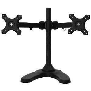  Freestanding Dual/Two LCD Monitor Desk Stand Holds 
