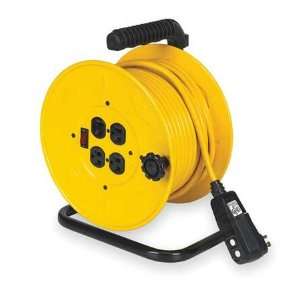  Extension Cord Reels Cord Reel,Manual,14/3,80Ft,Yellow 