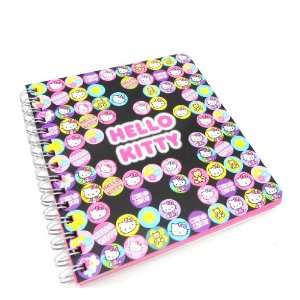  Spiral notebook Hello Kitty black pink.