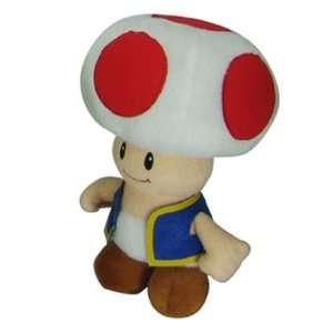 Super Mario Brothers Toad Plush Toy  Toys & Games  