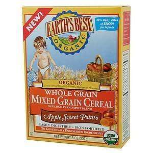 Earths Best, Organic Whole Grain Mixed Grain Cereal, Apple Sweet 