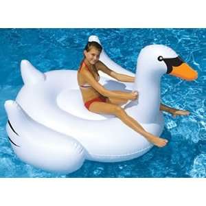  Giant Inflatable Swan Ducky Water Float Toy for Swimming 