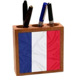 com Rikki KnightTM France Flag 5 Inch Tile Maple Finished Wooden Tile 