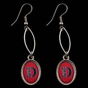  Dixie State Red Storm Red Oval Drop Earrings Jewelry