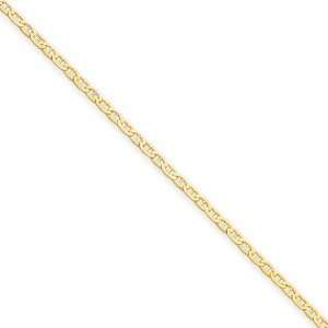  1.5mm, 14 Karat Yellow Gold, Anchor Link Chain   24 inch Jewelry