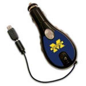  Michigan Wolverines Retractable Car Cell Phone Charger 