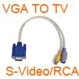 Pin S Video to 3 RCA RGB Component HDTV Video Cable  