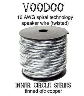 VOODOO CABLE twisted 16 AWG GA 50 FT SPEAKER WIRE Pearl  