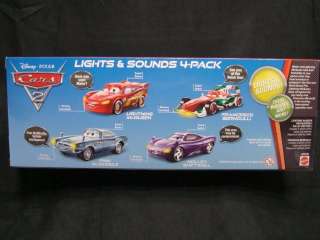 NEW Disney CARS 2 LIGHTS & SOUNDS 4 PACK Holley Finn Francesco Target 