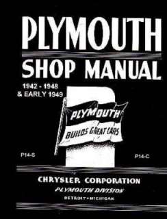 1942 1946 1947 1948 1949 PLYMOUTH Service Manual Book  