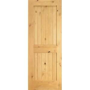   18x80 2 Panel Solid Knotty Alder Interior Door