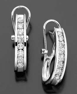  Gold Diamond Hoop Earrings (1/4   1 ct. t.w.)   Earrings   Jewelry 