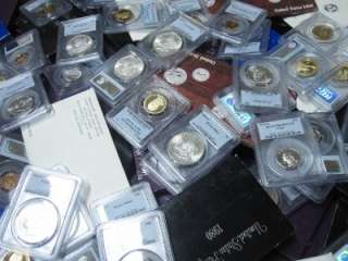   Estate Coin Lot Proof Mint Sets PCGS Slab Silver Collection  