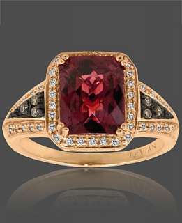 Le Vian 14k Rose Gold Ring, Garnet (4 1/6 ct. t.w.) and Diamond (1/5 