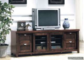 Plasma LCD TV Stand Console Table Cabinet Espresso  