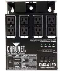   DMX 4 LED DIMMER RELAY SWITCH PACK CONTROLLER 613815570608  