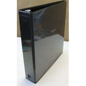   Ring 3 Ring Heavy Duty Binder with Clear Cover   Black Electronics
