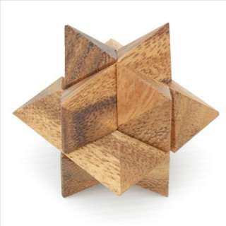 star puzzle wooden brain teaser 3D jigsaw puzzles mp03  