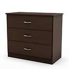   Drawer Chest Dresser South Bedroom Furniture Chocolate Brown Finish