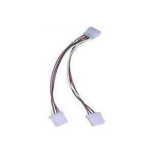   Supply Splitter 4 Pin Male to Y (2 Female) 6 Inch 