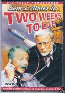 Lum & Abner in Two Weeks to Live DVD  