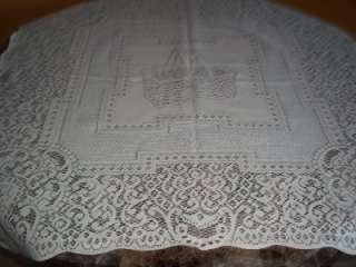 IVORY COTTON LACE TABLECLOTH SQUARE 36 X 36 ITCB178  