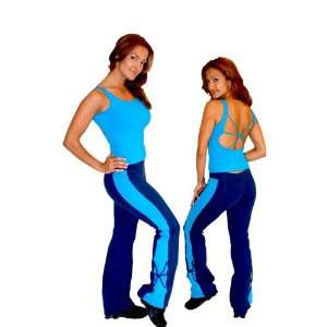  Equilibrium Active Wear Blue Womens Roxy Pants (SizeM 