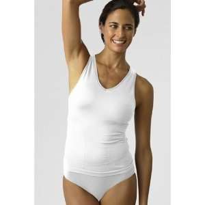   WHITE Seamless Active 2 in 1 Tank Top (X Small)