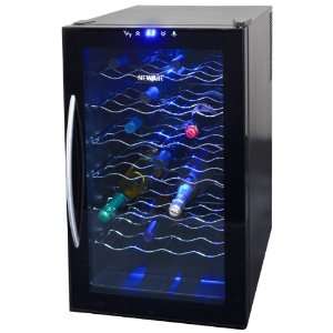   Wine Cooler With Touch Screen LED Light