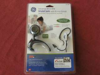 GE Universal All in One VoIP Webcam + Ear Head Set & Mic NEW 