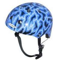 Core Blue/Lightening Skateboard Helmet   One Size   Fit Kit Included