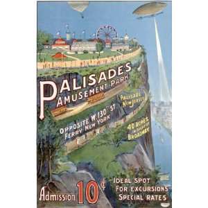  Palisades Amusement Park by LaCroix. Size 22.50 X 34.50 