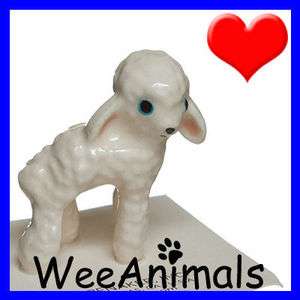   Lamb Sheep Miniature Figurine Ceramic Animal Small Wee 351  