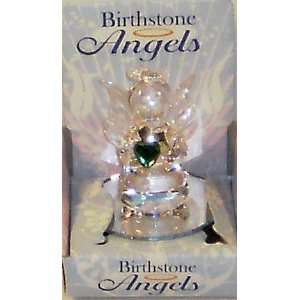  May Birthstone Glass Angel 