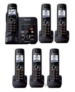 Panasonic KX TG6633B 6 Cordless Phones Answering Machine & Talking 