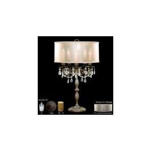  and Crystal TL6505 OS 02G PI CF Llydia 5 Light Table Lamp in Antique 