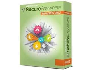 NEW Webroot SecureAnywhere AntiVirus 2012 1 PC 1 year subscription 