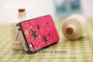Rose Red Star PU Leather Hard Plastic Case Cover Skin For Apple iPhone 