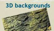 3D Aquarium Backgrounds, Cichlid Stones