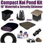 10 x 10 Compact Koi Pond Kit 1200 GPH Pump 16” Waterfall & Serenity 