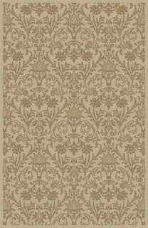 European DAMASK IVORY Area RUG 3x4 Oriental French Carpet  