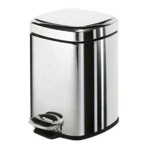 Gedy by Nameeks 2209 13 Argenta Square Waste Bin with Pedal in Chrome 